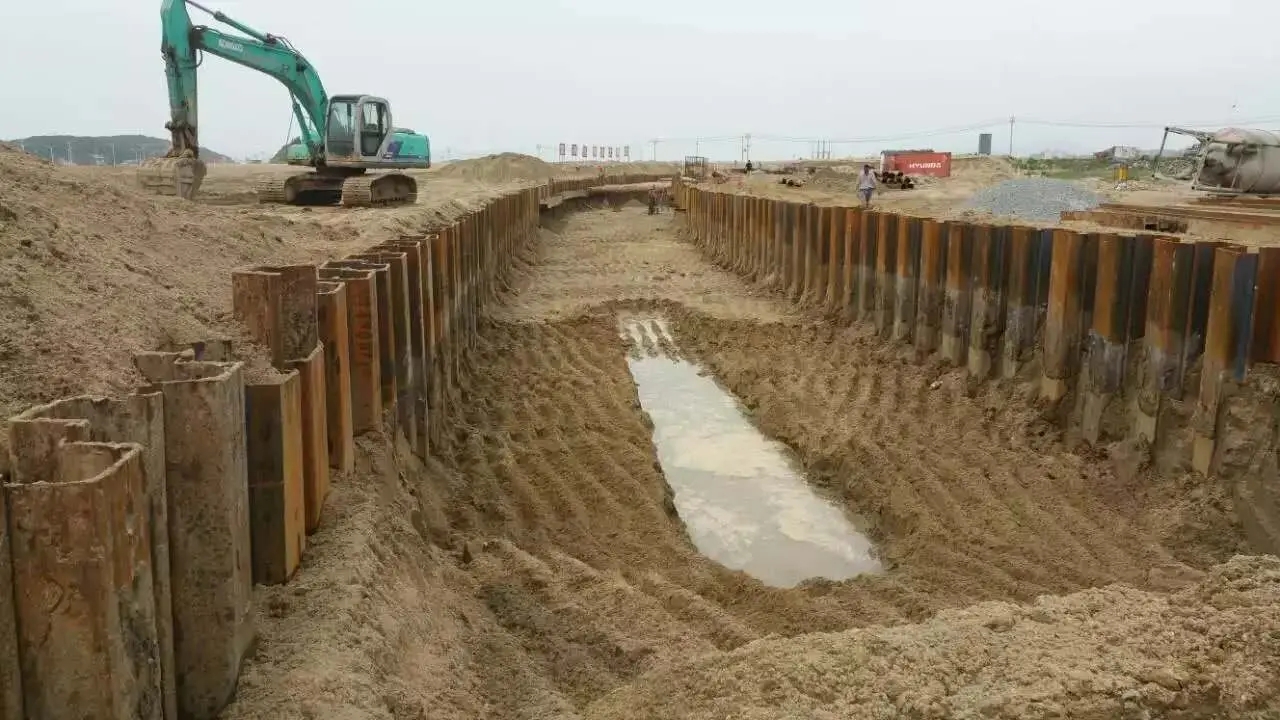 金银川路街道拉森钢板桩